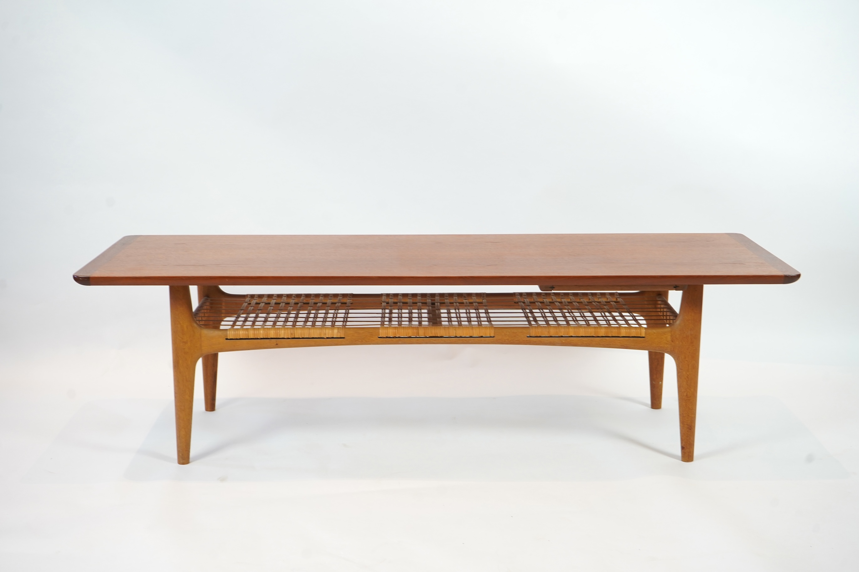 Manner of Trioh Møbler, Denmark: A mid-century teak coffee table